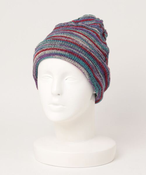 チャイハネ（チャイハネ）の「【チャイハネ】マジカルWAYキャップ（ニットキャップ/ビーニー・メンズ・ブルー/オレンジ/パープル/ターコイズブルー/ホワイト/ブラック/ピンク/スカイブルー/レインボー/ブラウン/レッド系その他/グリーン系その他・FREE）」の17枚目の写真