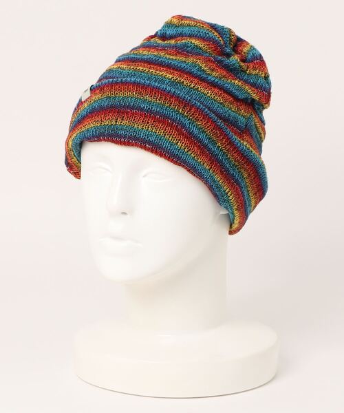 チャイハネ（チャイハネ）の「【チャイハネ】マジカルWAYキャップ（ニットキャップ/ビーニー・メンズ・ブルー/オレンジ/パープル/ターコイズブルー/ホワイト/ブラック/ピンク/スカイブルー/レインボー/ブラウン/レッド系その他/グリーン系その他・FREE）」の20枚目の写真