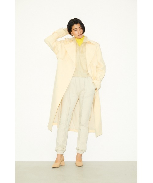 THROW by SLY（スローバイスライ）の「THROW SW JOGGER PT スウェット ジョガー パンツ（スラックス・レディース・アイボリー/杢グレー・0/1）」の12枚目の写真