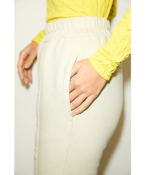 THROW by SLY（スローバイスライ）の「THROW SW JOGGER PT スウェット ジョガー パンツ（スラックス・レディース・アイボリー/杢グレー・0/1）」の3枚目の写真