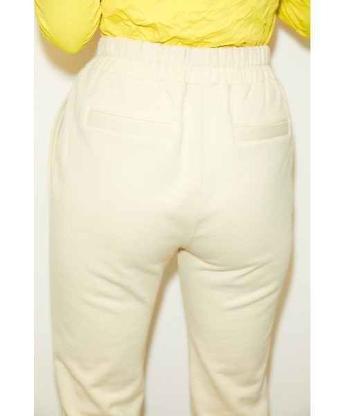 THROW by SLY（スローバイスライ）の「THROW SW JOGGER PT スウェット ジョガー パンツ（スラックス・レディース・アイボリー/杢グレー・0/1）」の4枚目の写真