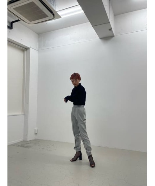 THROW by SLY（スローバイスライ）の「THROW SW JOGGER PT スウェット ジョガー パンツ（スラックス・レディース・アイボリー/杢グレー・0/1）」の22枚目の写真