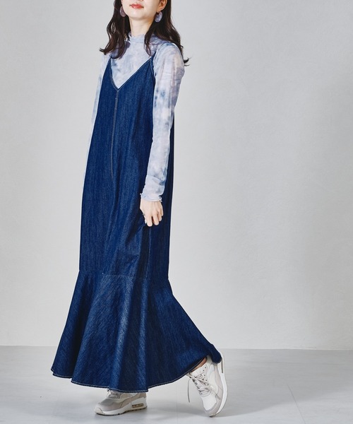 acro（アクロ）の「タイダイプリントシアーハイネックトップス/AC1329（シャツ/ブラウス・レディース・ピンク/グリーン/ブルー・ﾌﾘ-）」の9枚目の写真