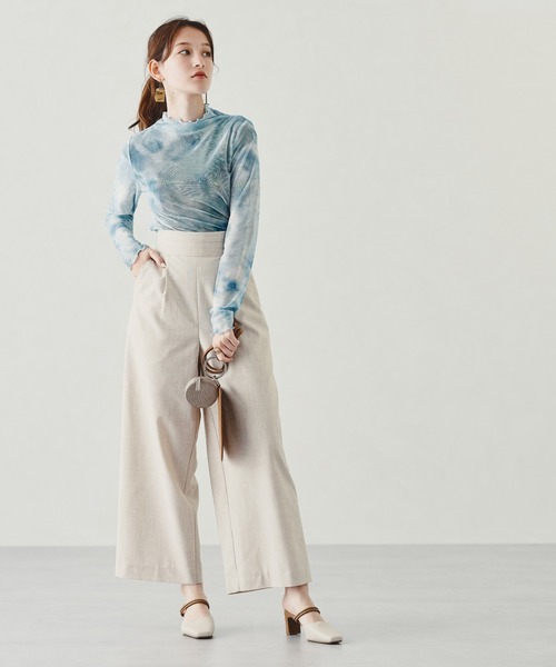 acro（アクロ）の「タイダイプリントシアーハイネックトップス/AC1329（シャツ/ブラウス・レディース・ピンク/グリーン/ブルー・ﾌﾘ-）」の17枚目の写真