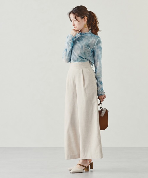 acro（アクロ）の「タイダイプリントシアーハイネックトップス/AC1329（シャツ/ブラウス・レディース・ピンク/グリーン/ブルー・ﾌﾘ-）」の18枚目の写真