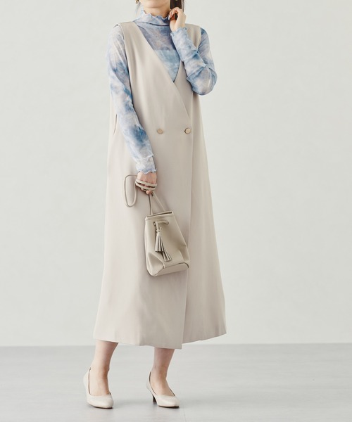 acro（アクロ）の「タイダイプリントシアーハイネックトップス/AC1329（シャツ/ブラウス・レディース・ピンク/グリーン/ブルー・ﾌﾘ-）」の21枚目の写真