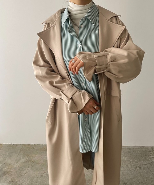 210nouve（トゥージュヌーブ）の「【3WAY】セパレートレイヤートレンチコート（トレンチコート・レディース・ライトベージュ/ネイビー/ベージュ・FREE）」の15枚目の写真