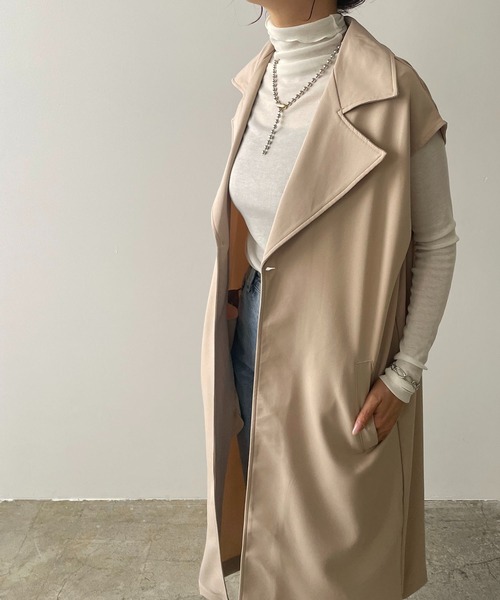 210nouve（トゥージュヌーブ）の「【3WAY】セパレートレイヤートレンチコート（トレンチコート・レディース・ライトベージュ/ネイビー/ベージュ・FREE）」の19枚目の写真