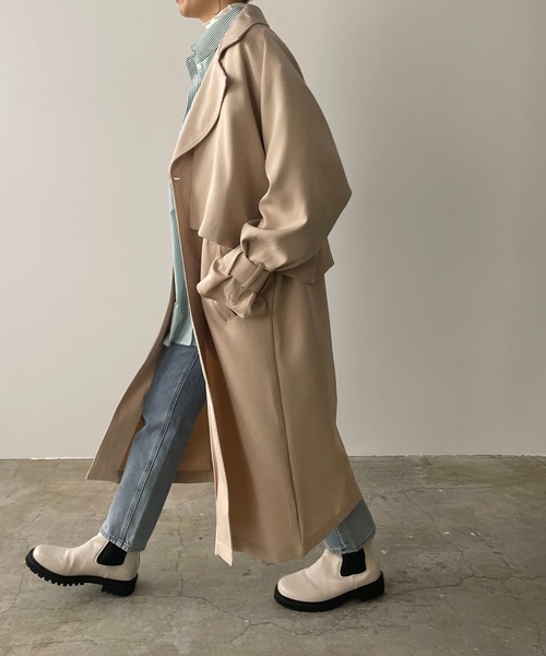 210nouve（トゥージュヌーブ）の「【3WAY】セパレートレイヤートレンチコート（トレンチコート・レディース・ライトベージュ/ネイビー/ベージュ・FREE）」の7枚目の写真