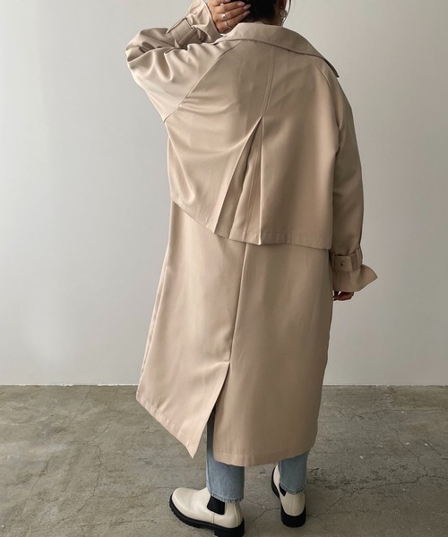 210nouve（トゥージュヌーブ）の「【3WAY】セパレートレイヤートレンチコート（トレンチコート・レディース・ライトベージュ/ネイビー/ベージュ・FREE）」の8枚目の写真