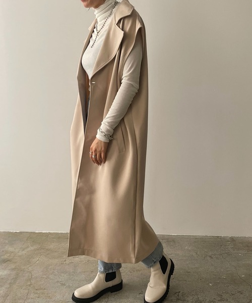 210nouve（トゥージュヌーブ）の「【3WAY】セパレートレイヤートレンチコート（トレンチコート・レディース・ライトベージュ/ネイビー/ベージュ・FREE）」の10枚目の写真