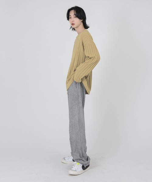 FOLLOWIN（フォロウィン）の「【UNISEX】ウエストゴムストリングパステルパンツ（その他パンツ・レディース・グリーン/ブルー/グレー・FREE）」の8枚目の写真