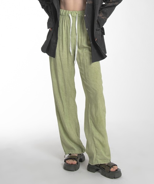 FOLLOWIN（フォロウィン）の「【UNISEX】ウエストゴムストリングパステルパンツ（その他パンツ・レディース・グリーン/ブルー/グレー・FREE）」の15枚目の写真