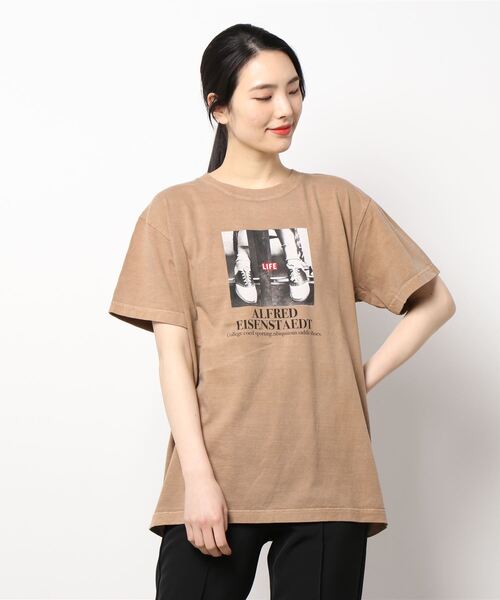 N.（N. Natural Beauty Basic）（エヌエヌナチュラルビューティーベーシック）の「ＬＩＦＥ　Ｔシャツ（Tシャツ/カットソー・レディース・ベージュ・MEDIUM）」の5枚目の写真
