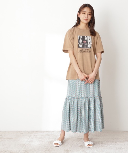 N.（N. Natural Beauty Basic）（エヌエヌナチュラルビューティーベーシック）の「ＬＩＦＥ　Ｔシャツ（Tシャツ/カットソー・レディース・ベージュ・MEDIUM）」の6枚目の写真
