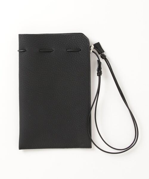 ITTI(イッチ)の「HERRIE KINCHAKU POUCH-PM(ハンドバッグ・メンズ・アイボリー/ブラック・FREE)」の4枚目の写真