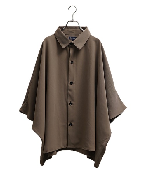 MinoriTY(マイノリティ)の「【MinoriTY】ルーズシルエットドルマンスリーブ半袖シャツ 5分袖シャツ レギュラーカラーシャツ メンズ 無地 秋服 夏服(シャツ/ブラウス・メンズ・グレー/パープル/ブラック/ブラウン/グリーン/ブルー・S/M/L)」の18枚目の写真