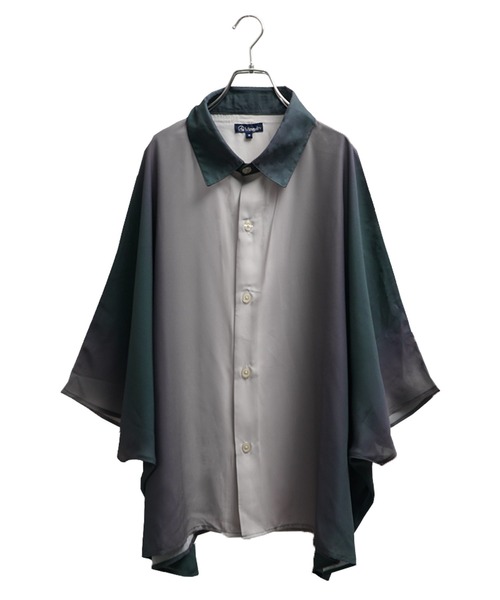 MinoriTY(マイノリティ)の「【MinoriTY】ルーズシルエットドルマンスリーブ半袖シャツ 5分袖シャツ レギュラーカラーシャツ メンズ 無地 秋服 夏服(シャツ/ブラウス・メンズ・グレー/パープル/ブラック/ブラウン/グリーン/ブルー・S/M/L)」の11枚目の写真