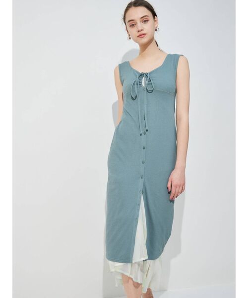 MERCURYDUO（マーキュリーデュオ）の「楊柳シフォンティアードグラデスカート（スカート・レディース・グリーン/ピンク・MEDIUM/SMALL）」の20枚目の写真