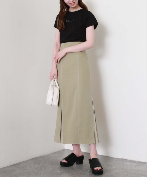 archives（アルシーヴ）の「刺繍チビＴｅｅ（Tシャツ/カットソー・レディース・ブラック/オフホワイト/ピンク/ミント/モカ・MEDIUM）」の13枚目の写真