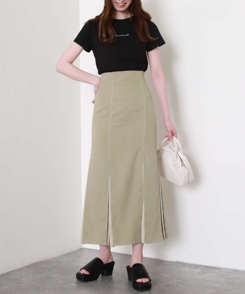 archives（アルシーヴ）の「刺繍チビＴｅｅ（Tシャツ/カットソー・レディース・ブラック/オフホワイト/ピンク/ミント/モカ・MEDIUM）」の14枚目の写真