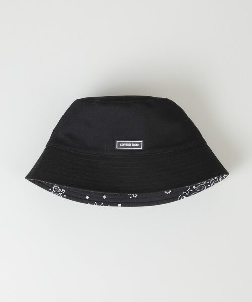 CONVERSE TOKYO（コンバーストウキョウ）の「リバーシブルバンダナバケットハット（ハット・レディース・ブラック/グリーン/パープル/ピンク・FREE）」の2枚目の写真
