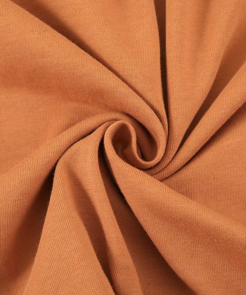 バックギャザー開きカットソーワンピース