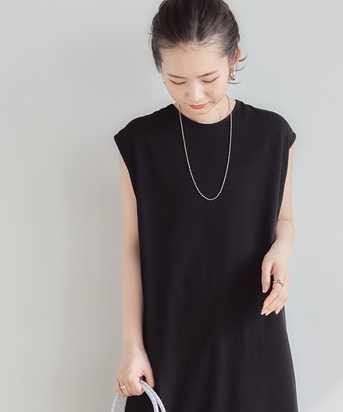 titivate(ティティベイト)の「バックギャザー開きカットソーワンピース(ワンピース・レディース・ピンク/テラコッタ/ブラック・S/M)」の5枚目の写真