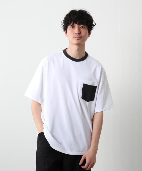 セール】【CHARCOAL×JOURNAL STANDARD】別注 リンガーネックT