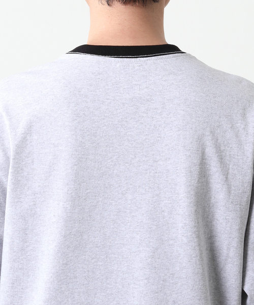 CHARCOAL CLAPPER（チャコール クラッパー）の「【CHARCOAL×JOURNAL STANDARD】別注 リンガーネックTシャツ（Tシャツ/カットソー・メンズ・チャコールグレー/ブラック/グレー/ホワイト・X-LARGE/XX-LARGE）」の10枚目の写真
