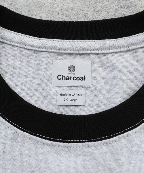 CHARCOAL CLAPPER（チャコール クラッパー）の「【CHARCOAL×JOURNAL STANDARD】別注 リンガーネックTシャツ（Tシャツ/カットソー・メンズ・チャコールグレー/ブラック/グレー/ホワイト・X-LARGE/XX-LARGE）」の19枚目の写真