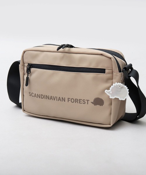 SCANDINAVIAN FOREST（スカンジナビアン・フォレスト）の「撥水ナイロン 軽量 スクエアシルエット ミニショルダーバッグ（ショルダーバッグ・レディース・ブラック/グレー/ベージュ/ベージュ系その他/ブラウン/ブルー/アイボリー・FREE）」の22枚目の写真