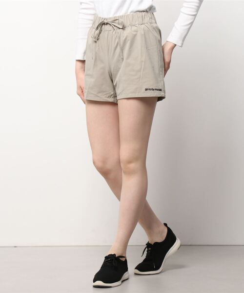Go to by mizuno（ゴートゥーバイミズノ）の「ストレッチショートパンツ　［ウィメンズ］（その他パンツ・レディース・ブラック/グレイッシュベージュ・L/S/M）」の5枚目の写真