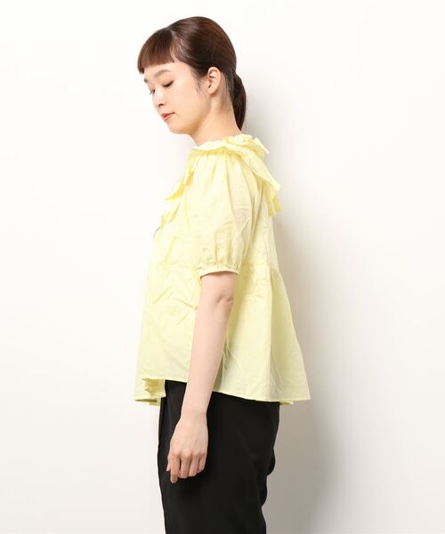 Clice de Paris（クリシェドゥパリス）の「K/ふんわりトップス（シャツ/ブラウス・レディース・ホワイト/イエロー・ONESIZE）」の3枚目の写真