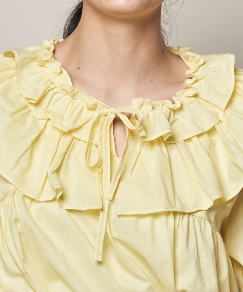 Clice de Paris（クリシェドゥパリス）の「K/ふんわりトップス（シャツ/ブラウス・レディース・ホワイト/イエロー・ONESIZE）」の16枚目の写真
