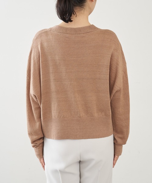 セール】リネンニットカーディガン（カーディガン/ボレロ