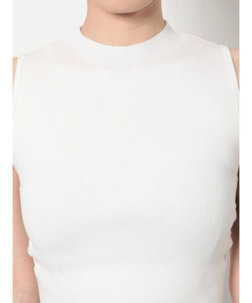 GYDA（ジェイダ）の「サイドレースアップニットトップス（タンクトップ・レディース・ブラック/オフホワイト/ライトグリーン・FREE）」の20枚目の写真