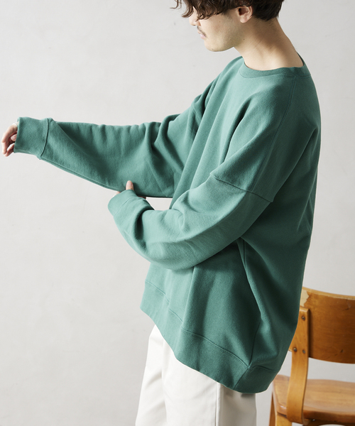 JOURNAL STANDARD relume（ジャーナルスタンダード　レリューム）の「CALIFORNIA UPCYCLE クルーネックスウェット（スウェット・メンズ・ブラック/ダークブラウン/ネイビー/グレー/グリーン・MEDIUM/LARGE/X-LARGE）」の14枚目の写真