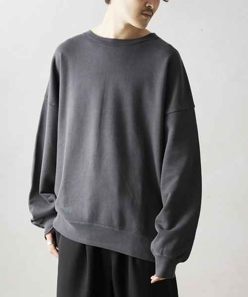 JOURNAL STANDARD relume（ジャーナルスタンダード　レリューム）の「CALIFORNIA UPCYCLE クルーネックスウェット（スウェット・メンズ・ブラック/ダークブラウン/ネイビー/グレー/グリーン・MEDIUM/LARGE/X-LARGE）」の21枚目の写真