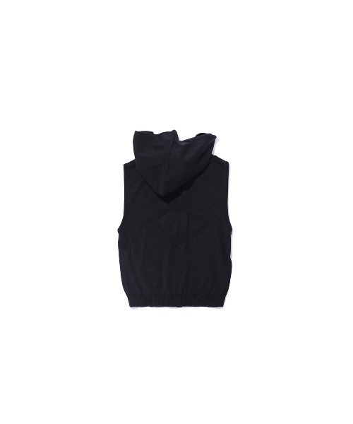 MSCHF（ミスチーフ）の「RHOMBUS HOODED KNIT VEST（ベスト・レディース・ベージュ/ブラック・M/S）」の14枚目の写真