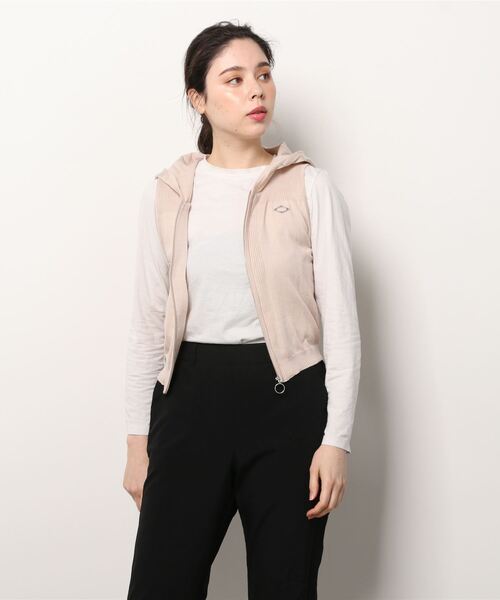 MSCHF（ミスチーフ）の「RHOMBUS HOODED KNIT VEST（ベスト・レディース・ベージュ/ブラック・M/S）」の11枚目の写真
