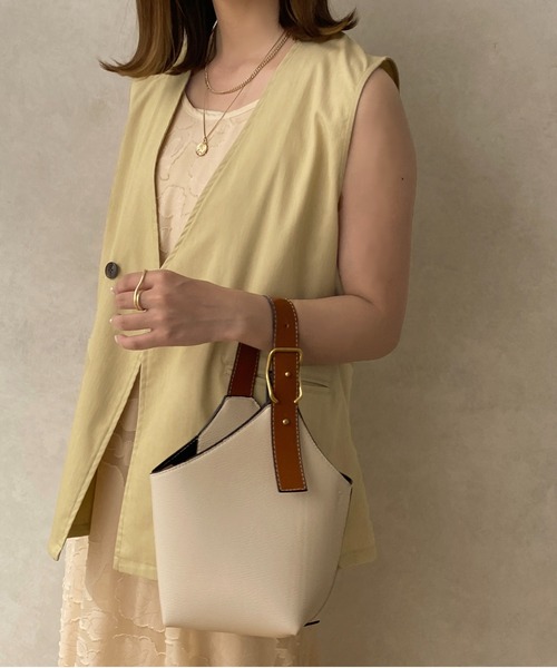 apres jour clair（アプレジュールクレア）の「【apres jour clair】ノーカラージレ【ZOZOTOWN限定アイテム】（ベスト・レディース・ブラック/ベージュ/オレンジ/イエロー/アイボリー・X-LARGE/フリー）」の9枚目の写真