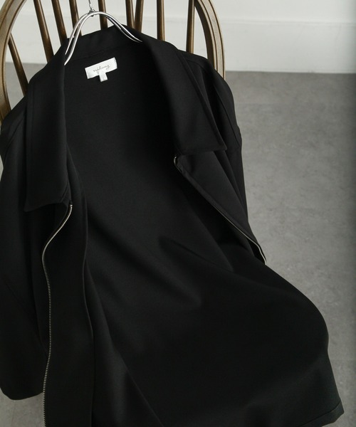 NILWAY(ニルウェイ)の「【サマー セットアップ】フルジップドレープ半袖 ワイドシャツ+ タック ワイド ストレートスラックス(セットアップ・メンズ・ブラック/ブルー/グリーン/アイボリー/チャコール・SMALL/MEDIUM/LARGE)」の19枚目の写真