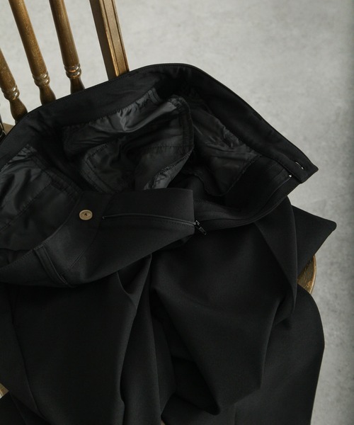 NILWAY(ニルウェイ)の「【サマー セットアップ】フルジップドレープ半袖 ワイドシャツ+ タック ワイド ストレートスラックス(セットアップ・メンズ・ブラック/ブルー/グリーン/アイボリー/チャコール・SMALL/MEDIUM/LARGE)」の17枚目の写真