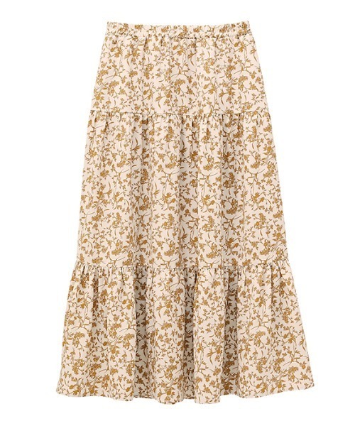 GeeRA(ジーラ)の「プリントティアードスカート(スカート・レディース・モカ/ブラック・LARGE/X-LARGE/MEDIUM)」の3枚目の写真