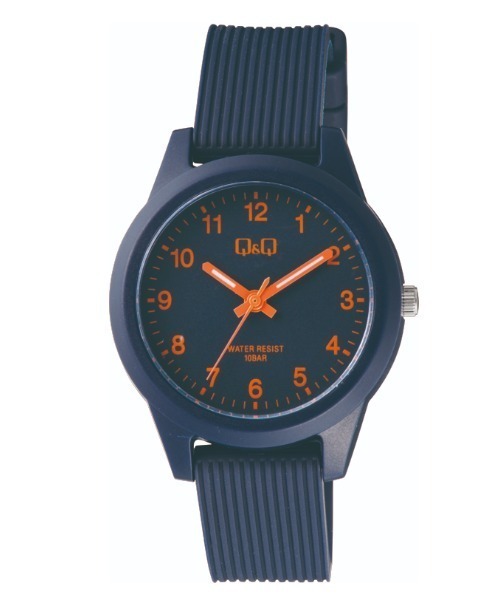 Q&Q（キューアンドキュー）の「Q&Q（アナログ腕時計・レディース・ピンク/スカイブルー/ダークブルー/ブラック系/パープル系その他/ブラック×ホワイト/オレンジ/サックスブルー/ホワイト/ブルー系その他・ﾌﾘ-）」の6枚目の写真