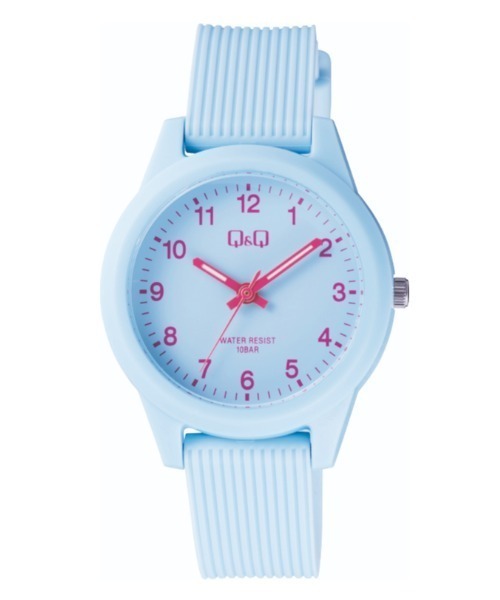 Q&Q（キューアンドキュー）の「Q&Q（アナログ腕時計・レディース・ピンク/スカイブルー/ダークブルー/ブラック系/パープル系その他/ブラック×ホワイト/オレンジ/サックスブルー/ホワイト/ブルー系その他・ﾌﾘ-）」の5枚目の写真