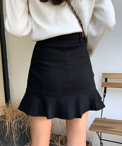 urge:(アージコロン )の「【URGE:】マーメイド ミニスカート(スカート・レディース・ブラック/ホワイト/アイボリー・LARGE/SMALL/MEDIUM)」の8枚目の写真