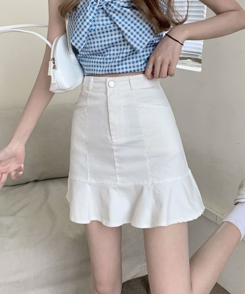 urge:(アージコロン )の「【URGE:】マーメイド ミニスカート(スカート・レディース・ブラック/ホワイト/アイボリー・LARGE/SMALL/MEDIUM)」の22枚目の写真
