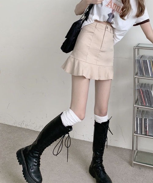 urge:(アージコロン )の「【URGE:】マーメイド ミニスカート(スカート・レディース・ブラック/ホワイト/アイボリー・LARGE/SMALL/MEDIUM)」の20枚目の写真